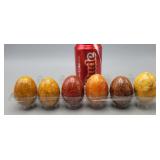 Lot of 6 Polished Stone Eggs