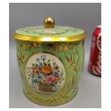 England Flower Tin 5.5" Tall