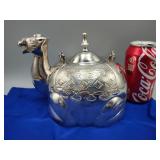 Silver Plate Camel Tea Pot - Rare