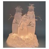 Snowmen Plastic Light Up Decoration Works