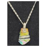 Necklace Colorful Pendant