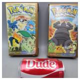 Pair of Pokï¿½mon VHS Gold & Silver Series,