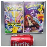 Pair of Pokï¿½mon VHS - 1st & 3rd Movie