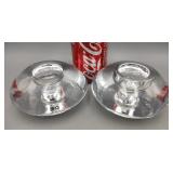 2 Crystal Candle Holders
