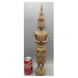 Carved by Grade Schooler Thailand Figure 19" T