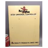 1963 Wood Meter Man Sign 12.5"x16.5"