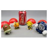 Lot of 4 Pokï¿½mon 1999 Burger King Pokeballs