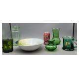 Green Vases, Candle Holders, Mug & Bowl Germany