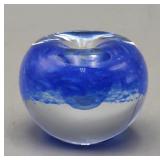 Paperweight Blue & Clear
