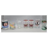 Group of 7 Coca Cola Glasses