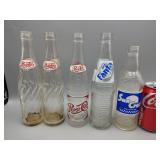 Soda Bottles Lot Pepsi - Sun Crest