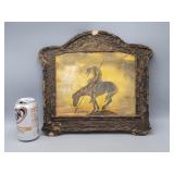 Framed "End of the Trail"  14" L ï¿½ 13" H