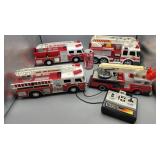 Firetruck Toy Lot Battery Operated Untested