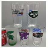 Sports Teams Beer Glasses Jets - Grizzlys