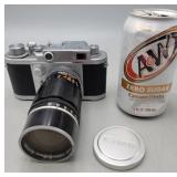 Minolta-35 Model II w/Canon 135mm f/3.5 Lens