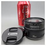 Canon EF 24mm f/2.8 wide angle prime lens,caps