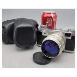 Zeiss Ikon Contax IIa 35mm camera, attached