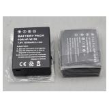 Pair of Battery Packs Fits Fuji-NP-W126 7.2v
