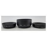 Group of Metal Lens Hoods Nikon HN-2, HN-23, HN-3