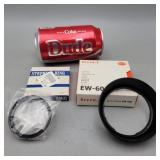 48mm-52mm stepping ring, EW-60 lens hood,boxes