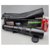 Pentax 500mm f/8 telephoto lens, Accessories Size