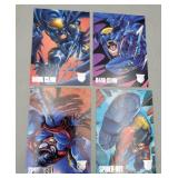 Amalgam DC VS. MARVEL Trading Cards ,4 Card Set