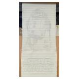 Star Wars R2D2 Computer Printout 33" ï¿½ 15" Drake