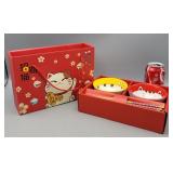 Kitty Bowls & Chopsticks