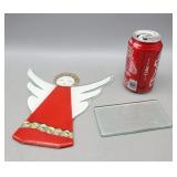 Glass Angel w Base (needs re-glued to base)