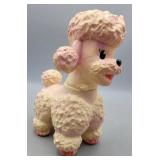 Poodle Rubber Toy - Squeaks when you Squeeze it