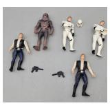 Star Wars Figures Chewie, Hans & More