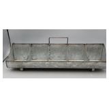 Galvanized Planter Trough Caddy w/Handle 20Lï¿½ 8W