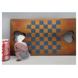 Wood Checker Board w/Heart Pieces 10ï¿½18