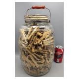 Extra Large Pickle Jar Full of Clothes Pens