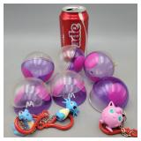 Pokï¿½mon novelty lot, 3 keychains,6 pokeballs,as