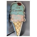 Ice Cream Cones Sign Lights Up