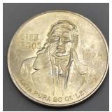 1978 Cien Pesos .720 Silver Mexico Coin