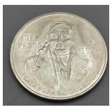 1978 Cien Pesos .720 Silver Coin  Mexico