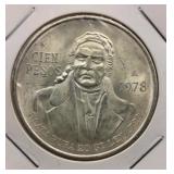 1978 Mexico Cien Pesos .720 Silver Coin
