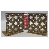 Brass Folding Book Ends