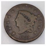 1833 Large Cent