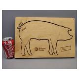 Pig Cutting Board
