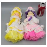Crocheted Feather Duster Dolls