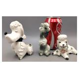 Salt & Pepper Shakers - Ceramic Poodles - Japan