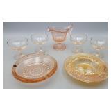 Pink Depression and Carnival Glass