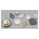 Religious Pendants, Jewelry Box & Bag