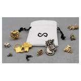 Pins, Pendants, Jewelry Bag