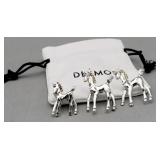 Horse Brooches & Jewelry Bag
