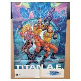 Dark Horse Comics Titan A.E. 2000 Poster 24" ï¿½ 36"