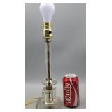 Table Lamp Works No Shade - Lucite?